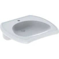 Geberit Vitalis lavabo pour les personnes handicapées 550 x 550 mm - blanc - avec trou de robinet - sans trop-plein