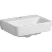 Geberit Renova Plan lave-mains 450 x 340 mm - blanc - avec trou de robinet - sans trop-plein