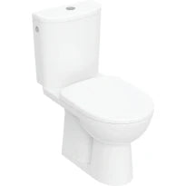 Geberit Selnova Set de WC au sol à fond creux avec réservoir à poser, sortie verticale, avec siège de WC