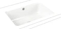 Kaldewei 3190 Cayono lavabo sous plan 596 x 426 - blanc - sans trou de robinetterie - avec trop-plein