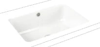 Kaldewei 3190 Cayono lavabo sous plan 596 x 426 - blanc - sans trou de robinetterie - avec trop-plein