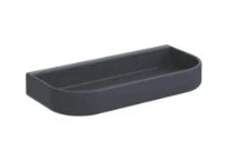 HEWI tablette av. trous d'écoulement, amovible,ed.mat, gris anthracite