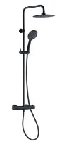 Procasa Rondo set de douche Safetouch hauteur réglable - noir mat PVD