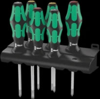 Wera 335/350/355/6 set de tournevis plat/Ph/PZ + support