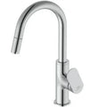 Ideal Standard Ceralife O mitigeur lavabo avec bec haut C avec douchette extractible - click-clack - chromé - 3,8 l/min