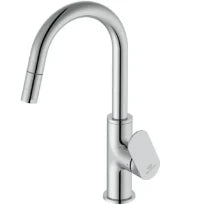 Ideal Standard Ceralife O mitigeur lavabo avec bec haut C avec douchette extractible - click-clack - chromé - 3,8 l/min