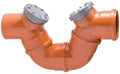 Eupen Eucarigid-RE PVC RIO siphon FF 160 x 160 mm - orange