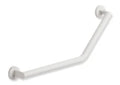 HEWI L-barre main.coudée 135°,Ø32, gauche,poudre, blanc mat