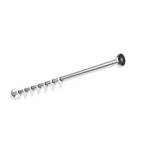 HEWI tringle à rideau , Ø25 L=1000mm, 10 anneaux, chromé