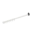 HEWI tringle à rideau , Ø25 L=1000mm, 10 anneaux, poudre, blanc mat