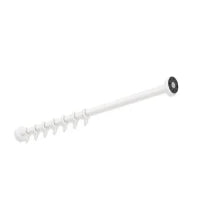 HEWI tringle à rideau , Ø25 L=1000mm, 10 anneaux, poudre, blanc mat