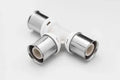 RIIFO Multi raccord à sertir en PPSU Té FFF 26 x 26 x 26 mm