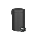 HEWI afvalemmer,zwart mat,3 liter, met voetbediening