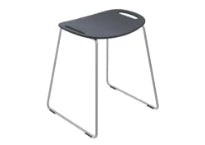 HEWI tabouret av. barre de maintien, gris anthracite, 950