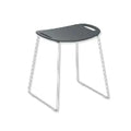 HEWI tabouret av. barre de maintien, charpente brossée mat, gris anthracite