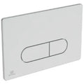 IDEAL STANDARD Oleas M1 plaque de commande 2F commande mechanique angles arrondis  chromé mat