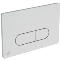 IDEAL STANDARD Oleas M1 plaque de commande 2F commande mechanique angles arrondis  chromé mat