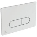 IDEAL STANDARD Oleas M1 plaque de commande 2F commande mechanique angles arrondis  chromé