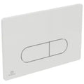 Ideal Standard Oleas M1 plaque de commande 2F commande mécanique avec Smartflush angles arrondis Blanc