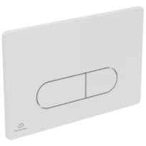 Ideal Standard Oleas M1 plaque de commande 2F commande mécanique avec Smartflush angles arrondis Blanc