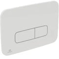 IDEAL STANDARD Oleas M3 plaque de commande 2F commande mechanique angles arrondis  Blanc