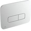 IDEAL STANDARD Oleas M3 plaque de commande 2F commande mechanique angles arrondis  chromé