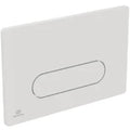 IDEAL STANDARD Oleas M4 plaque de commande 2F commande mechanique 1F angles arrondis  Blanc