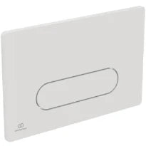 IDEAL STANDARD Oleas M4 plaque de commande 2F commande mechanique 1F angles arrondis  Blanc