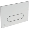 IDEAL STANDARD Oleas M4 plaque de commande 2F commande mechanique 1F angles arrondis  chromé