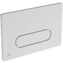 IDEAL STANDARD Oleas M4 plaque de commande 2F commande mechanique 1F angles arrondis  chromé