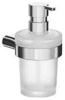 DISTRIBUTEUR SAVON INDA MITO chromé mural flacon 0,25lt - verre satiné