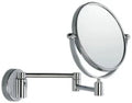Inda miroir grosissant 20CM CM chromé montage mural pivotable - double-face