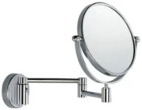 Inda miroir grosissant 20CM CM chromé montage mural pivotable - double-face
