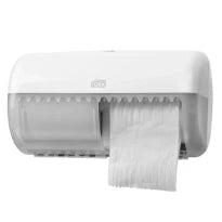 DISTRIBUTEUR PAPIER TOILETTE TORK T4 286 - 153 o 158 ! blanc synthetique papier toilette
