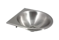 Loggere Easy III lavabo 414 x 414 mm - acier inoxydable - sans trou de robinet - sans trop-plein