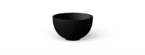 Looox Ceramic Round Small lavabo à poser rond 230 mm - noir mat - céramique - sans trou de robinet - sans trop-plein