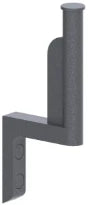 Normbau Cavere Porte-rouleau de réserve 7520120, Cavere® anthracite métallisé 095
