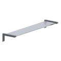 Normbau Cavere Tablette en verre, 650 x 150 mm, Cavere® anthracite métallisé 095