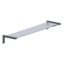Normbau Cavere Tablette en verre, 650 x 150 mm, Cavere® anthracite métallisé 095