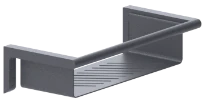 Normbau Console, fixation murale, 338 x 150 x 80 mm, Cavere® anthracite métallisé 095