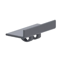 Normbau Console de douche, à visser, 250 x 130 x 47 mm, Cavere® anthracite métallisé 095