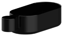 Normbau Tablette 7515280, 160 x 80 x 50mm, adaptable, Noir 016