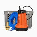 ProOne Floodbox pompe submersible avec set de drainage 12,5 m dans une box 4/4 - 5 m³/h - 1x230V - hauteur d'élévation 7 m max