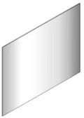 Sleurs Ann miroir 600 x 700 x 15 mm - avec fixation