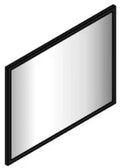 Sleurs Black miroir avec cadre 1600 x 700 x 20 mm - noir