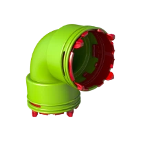 Ubbink Air Excellent système joint-clic AE23C coude 90° - dia 63mm
