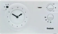 Theben RAM 722 thermostat à horloge analogique avec programme journalier/hebdomadaire - tension du réseau 230V - blanc