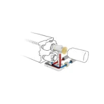 Jaga kit 101 - raccordement vers le mur départ à l'intérieur - EK3/4 - Tête de vanne manuelle - raccords bicônes EK3/4 x 15/1 mm