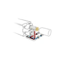 Jaga kit 101 - raccordement vers le mur départ à l'intérieur - EK3/4 - Jaga Tête de vanne blanc he - raccords bicônes EK3/4 x 15/1 mm