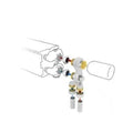 Jaga kit 14 - raccordement vers le sol - départ à l'extérieur - commande en partie basse - monotube - M24 - Tête de vanne manuelle - raccords bicônes M24 x 16/2 VPE/ALU